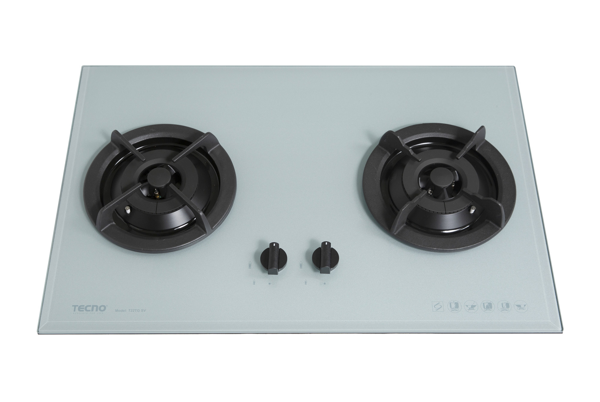 Tecno 2-Burner 75cm Tempered Glass Cooker Hob - Image 4