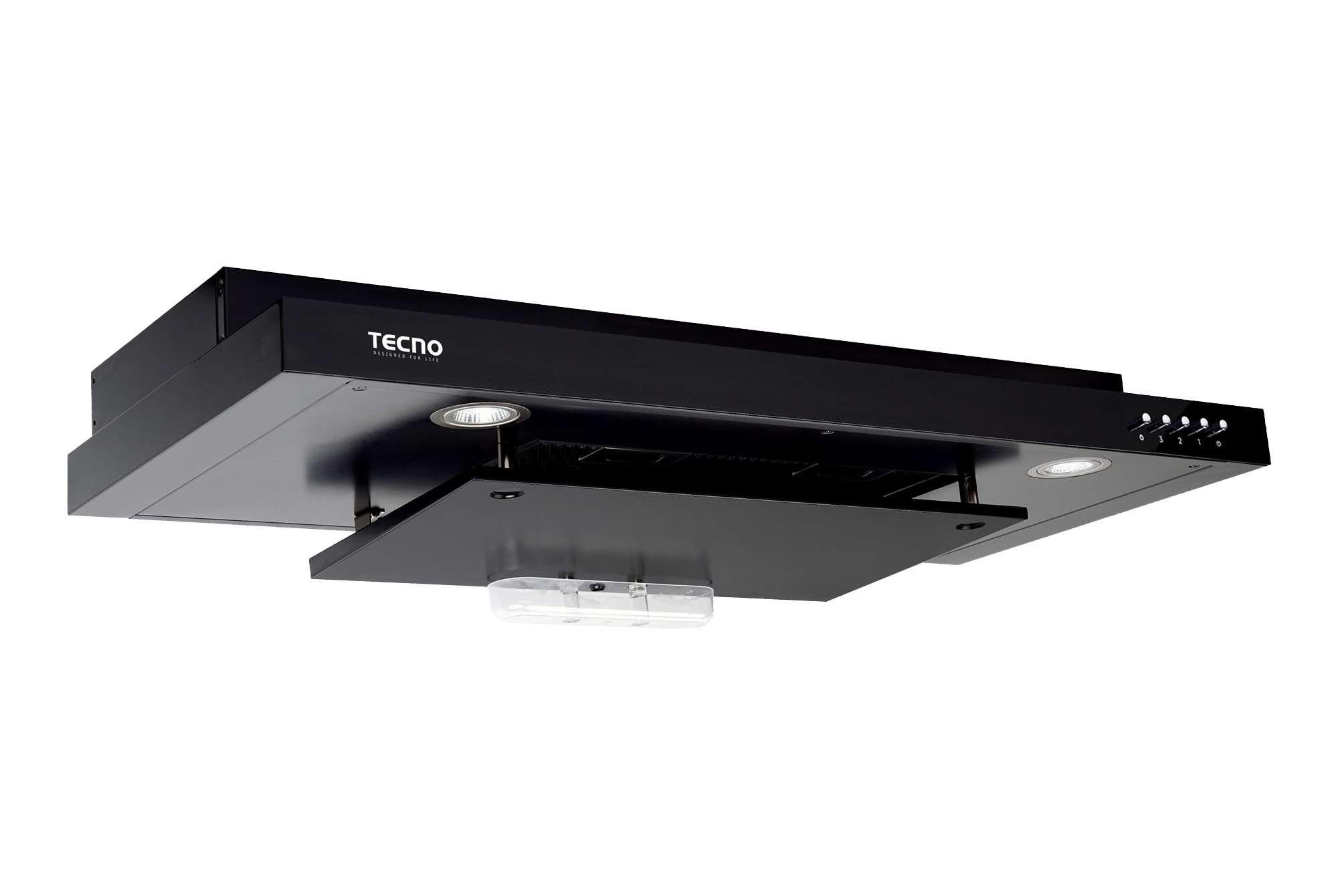 Tecno Slim Line Hood with DYNA-X Motor (Full Black)