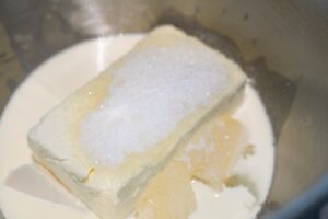 ingredients in mixing bowl